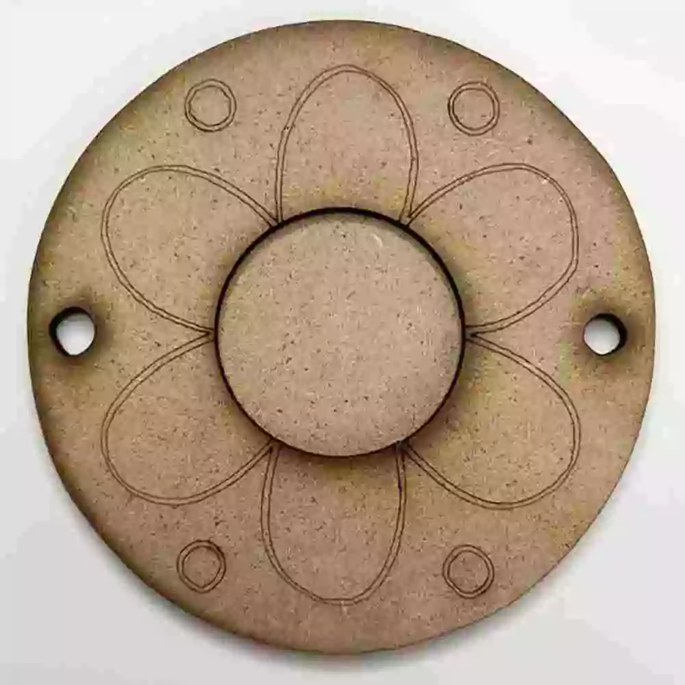 Affordable MDF flower tea light candle holder